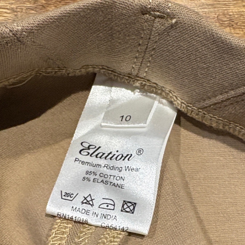 Kids Tan Equestrian elation Pants/breeches - Picture 6 of 12